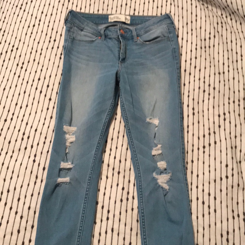 Distressed jeans